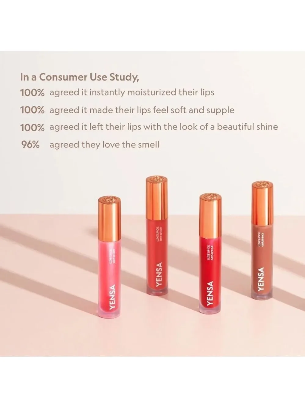 Yensa PINK SHINE Luxe Lip Oil | NEW | Luxe Lip Nourishing Oil Hyaluronic